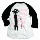 SCOPY - 3/4-Sleeve Baseball Tee - 'I LOVE CATs' (Unisex )