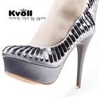 Kvoll - Sequined Platform Pumps