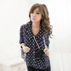 eFashion - Set: Tank Top + Dolman-Sleeve Dotted Shirt