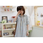 Sechuna - Plaid Long Shirt Sechuna - Plaid Long Shirt