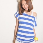 CatWorld - Set: Ruched Stripe Top + Tank Top
