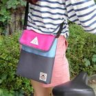 iswas - Color-Block Mini Messenger Bag