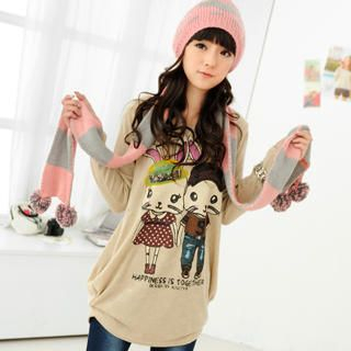 Rabbit Print Knit Dress Rabbit Print Knit Dress