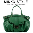 Mikko - Faux-Leather Tote with Cross Strap