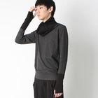 REENO - Two-Tone Cowl-Neck Top