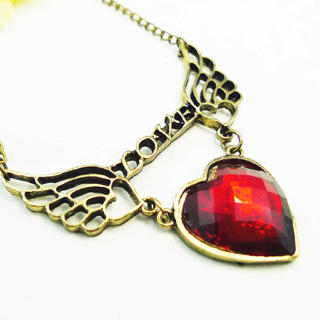 Love And Wings Necklace -Copper