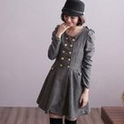 CatWorld - Double-Buttoned Herringbone Coatdress