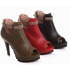 Smoothie - Genuine Leather Studded Shoe Boots