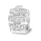 MaBelle - 18K White Gold Diamond Single Earring