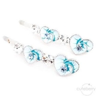 Cuteberry - Set of 2: Rhinestone Heart Hair Pin