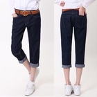 Blue Is - Cuffed Hem Cropped Jeans