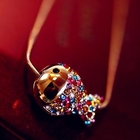 Cuteberry - Rhinestone Fish Necklace