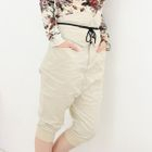 prischu essentials - High-Waisted Cropped Harem Pants