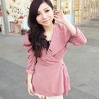 Goodies - Puff-Sleeve Lapel Wrap-Coat