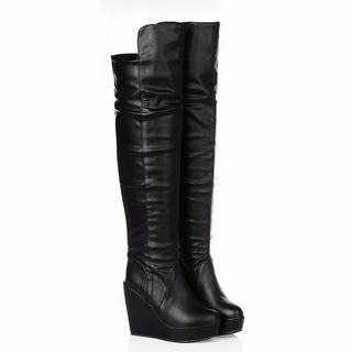 Over-the-Knee Wedge Boots