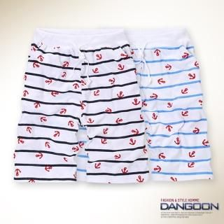 Anchor Striped Terry Shorts