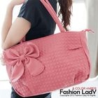 Fashion Lady - Bow-Accent Embossed Tote