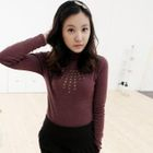 SDKING - Turtleneck Studded Top
