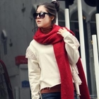 LORIKEET - Lace-Trim Cotton Blend Pullover
