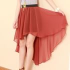 ZOO - Dip-Back Chiffon Skirt