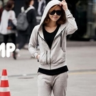 REDBALL - Set: Zip-Accent Hoodie + Cropped Sweatpants