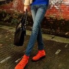 Ando Store - Washed Print Skinny Jeans