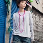 ageha@shibuya - Rhinestone-Detail Long Top