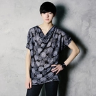 Rememberclick - Drape-Front Print Top