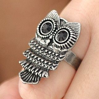59 Seconds - Rhinestone Owl Rings 59 Seconds - Rhinestone Owl Rings