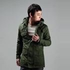 SLIM&FIT - Funnel-Neck Drawstring-Waist Jacket