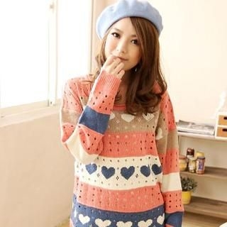 Nordic-Pattern Knit Sweater