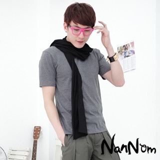 Short Sleeve T-Shirt With Scarf