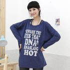 SDKING - Drop Shoulder Long Print Tee