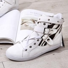 Sunbijou - Zebra Print High-Top Sneakers