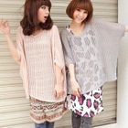 ZOO - Dolman-Sleeve Sheer Knit Top
