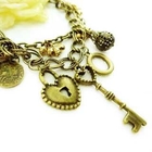 Fit-to-Kill - Ancient Rome Peach Key and Lock Bracelet  -Copper 