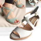 Marcella - Cross Strap Peep-Toe Pumps