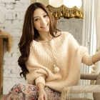 Tokyo Fashion - Batwing-Sleeve Furry Knit Sweater