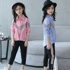 PAM - Kids Long-Sleeve Striped Blouse PAM - Kids Long-Sleeve Striped Blouse