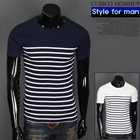 CUBICO - Short-Sleeve Stripe T-Shirt