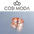 COSI MODA - Steel Ring with Cubic Zirconia in Rose Gold Color Plating