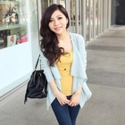Goodies - Open-Front Rib-Knit Cardigan