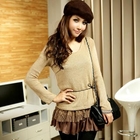 JK2 - Lace-Hem Knit Tunic