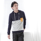 NanNom - Long-Sleeve Sripe Hoodie