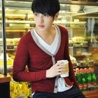 JBROS - Contrast-Trim Cardigan