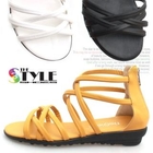 Marcella - Cross-Strap Gladiator Sandals
