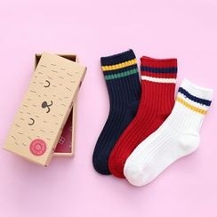 Socka - 3 Pairs: Kids Striped Socks Socka - 3 Pairs: Kids Striped Socks