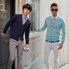 TOPGUYS - Wool Blend Cardigan
