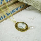 MyLittleThing - Gold Vintage Lady Pearl Necklace