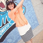 CatWorld - Inset Top Striped Tank Dress